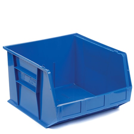 Quantum Storage Systems Storage Bin, Plastic, Blue, 11 in H, 16-1/2 in W QUS270BL